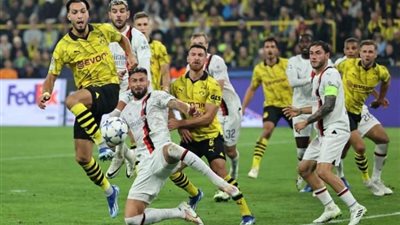 مجموعة الموت.. ميلان ودورتموند يعلنان التشكيل الرسمي لمعركة الليلة