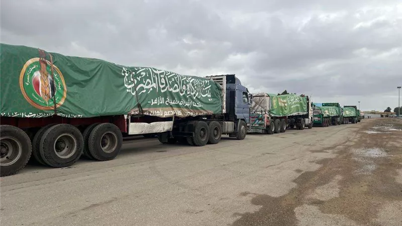 بتوجيهات شيخ الأزهر.. بيت الزكاة يرسل 75 شاحنة لأهالي غزة منذ بدء العدوان
