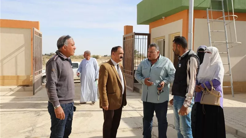 رئيس مياه أسيوط يتفقد دخول محطة صرف صحي على بن أبي طالب