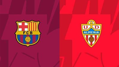 التعادل الإيجابي يحسم الشوط الأول بين برشلونة وألميريا في الليجا