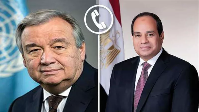 الأمين العام للأمم المتحدة يشيد بجهود مصر لوقف نزيف الدماء بغزة