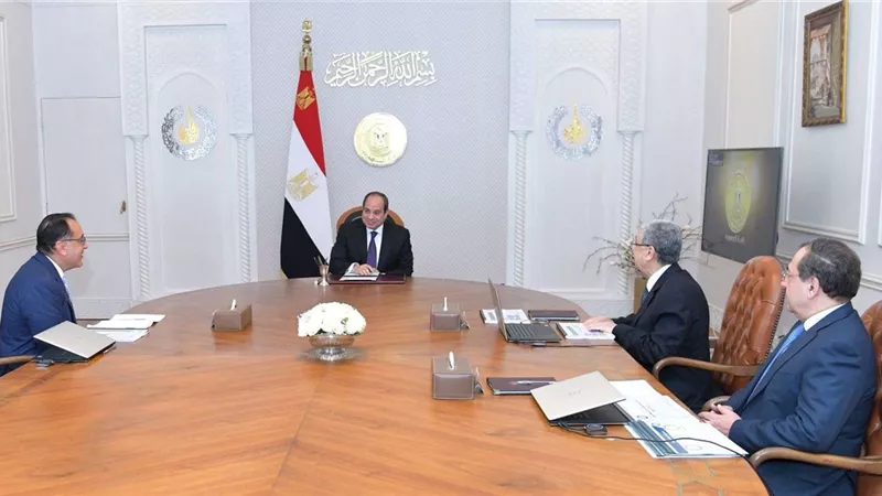 الرئيس السيسي يطلع على جهود الحكومة لتنفيذ خطة إنتاج الهيدروجين الأخضر