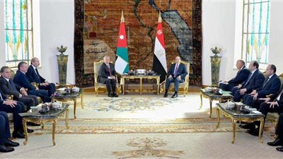 السيسي والملك عبد الله يؤكدان مسئولية المجتمع الدولي عن تنفيذ قرارات مجلس الأمن