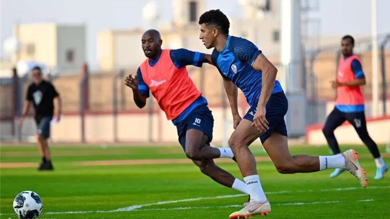 تقسيمة فنية في نهاية مران الزمالك