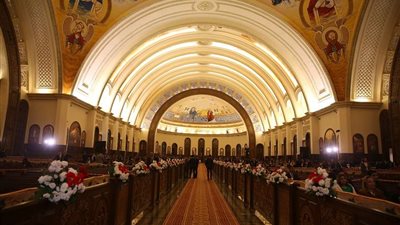كاتدرائية ميلاد المسيح بالعاصمة الإدارية تستعد لقداس عيد الميلاد