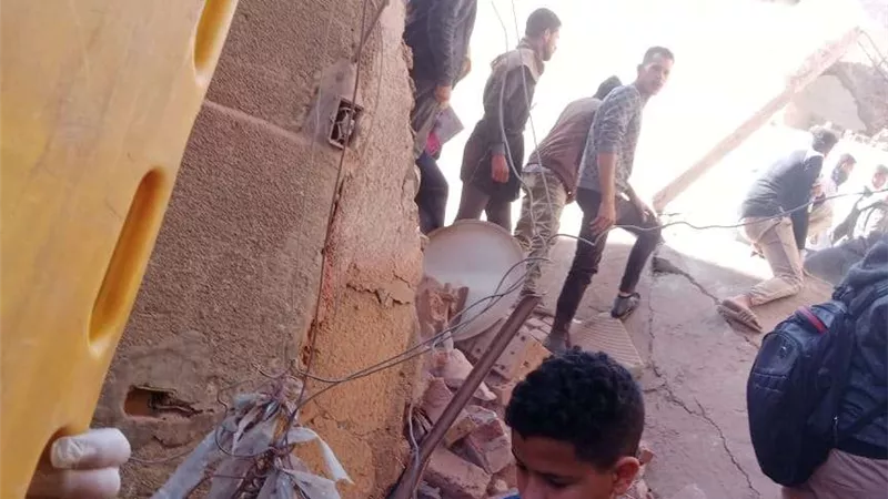 دون حدوث إصابات.. إنهيار جزئي بمنزل بسوهاج