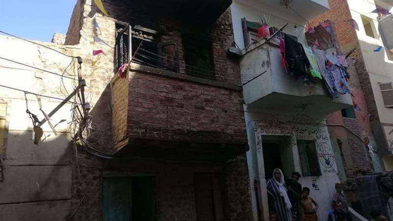 حريق شقة سكنية 