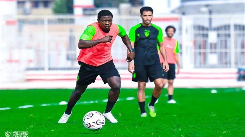 سامسون ونداي يشاركان في مران الزمالك