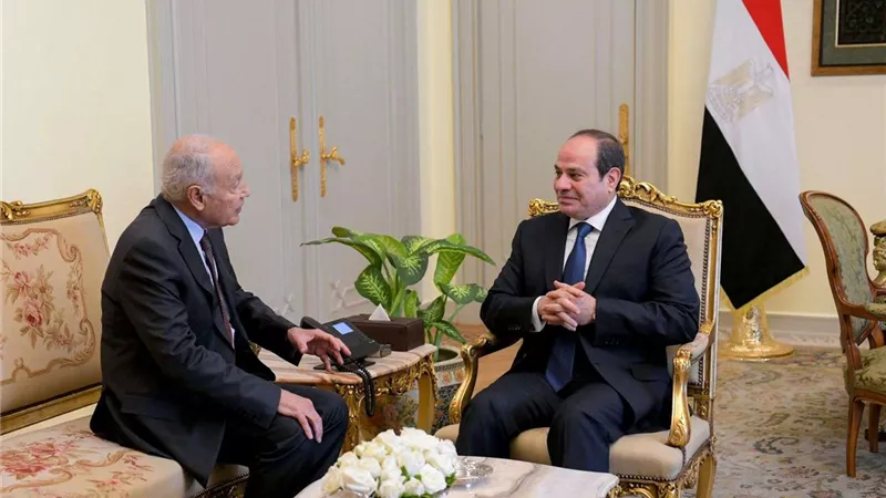 الرئيس السيسي يؤكد حرص مصر على دعم جامعة الدول العربية