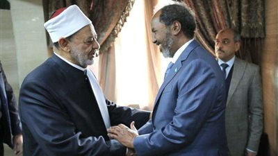 الإمام الأكبر يستقبل الرئيس الصومالي ويؤكِّد تضامنه مع الصومال في الحفاظ على وحدة أرضه
