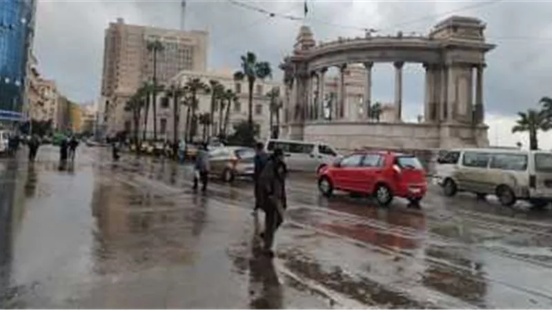 أمطار غزيرة على الإسكندرية في أول أيام 