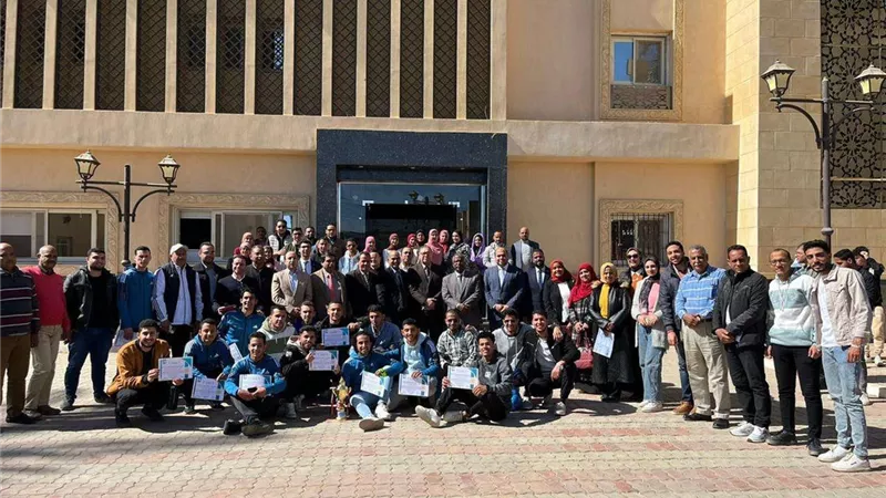المركز الأول لجامعة سوهاج في مسابقة شعر الفصحى بملتقى طلاب كليات الطب بالوادي الجديد