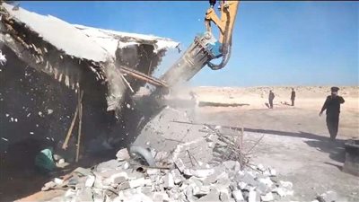 استمرار تنفيذ المرحلة الأولى من الموجة الـ 22 وإزالة 24 حالة تعدي بأسيوط
