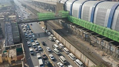 بالصور ..النقل تنفذ محطة جامعة القاهرة
