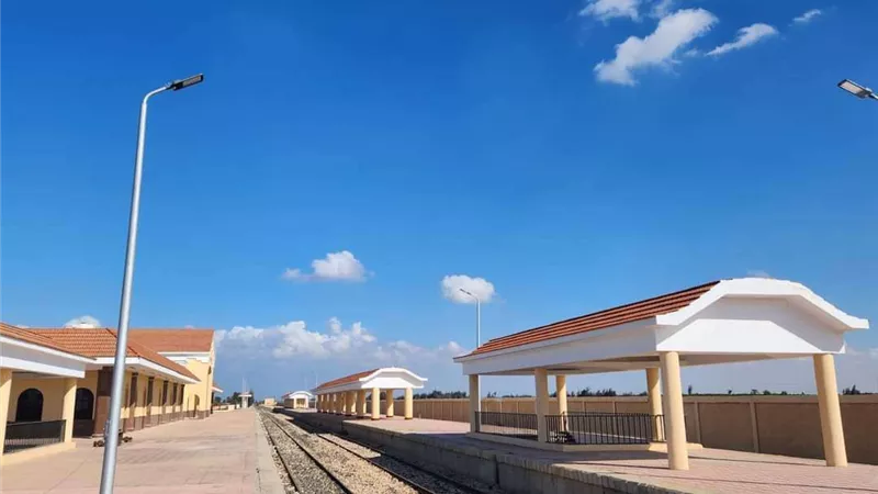 السكة الحديد تنشر صور حديثة من التشطيبات النهائية لمحطة قطار القنطرة
