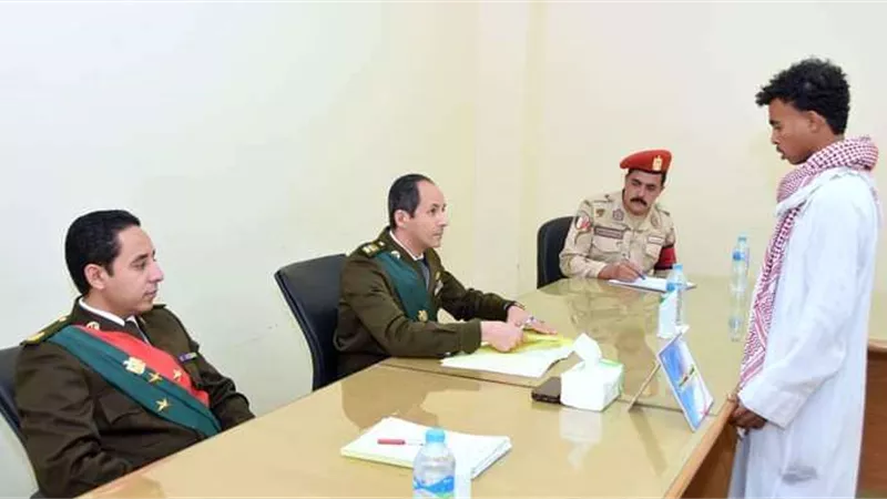 القوات المسلحة تدفع بلجنة تجنيدية قضائية لإنهاء المواقف التجنيدية لأبناء حلايب وشلاتين وأبورماد