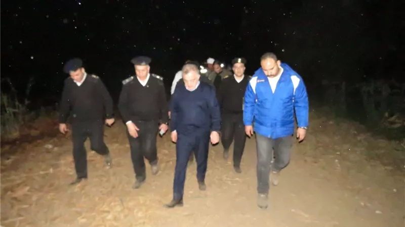 نشوب حريق هائل بمزرعة وزارة الزراعة للموالح بسوهاج