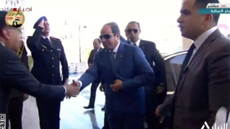 وصول الرئيس السيسي مقر انعقاد الندوة التثقيفية للاحتفال بيوم الشهيد