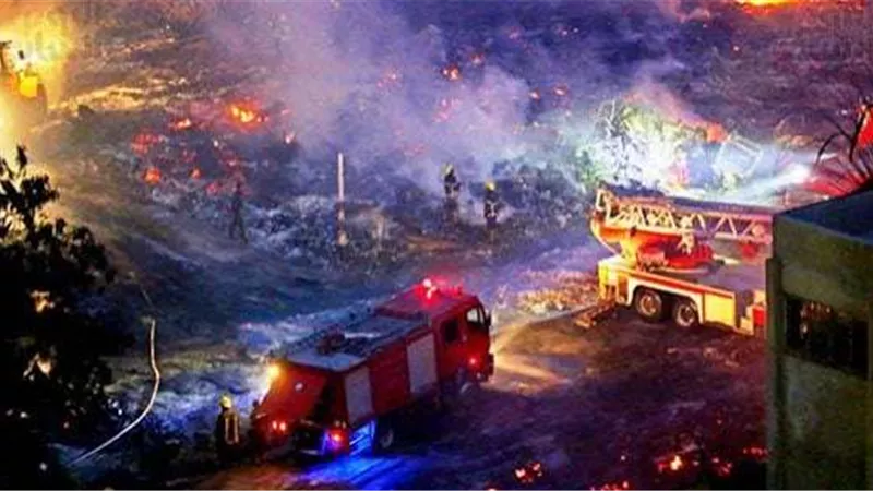 مباحث الجيزة تستمع لأقوال شهود عيان لكشف سبب حريق استوديو الأهرام