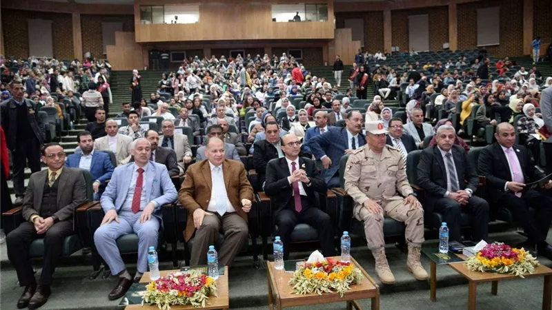 محافظ أسيوط يشهد إحتفالية جامعة أسيوط بذكرى انتصارات العاشر من رمضان