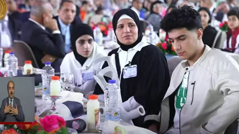 الرئيس السيسي يحرص على مشاركة مصابي غزة في احتفالية عيد الفطر