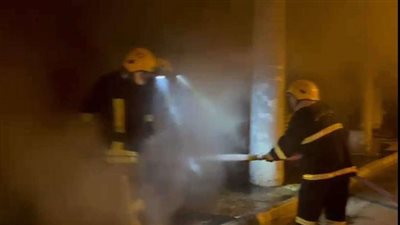 انتداب المعمل الجنائي لمعاينة حريق مصنع شركة النصر للمسبوكات بالجيزة
