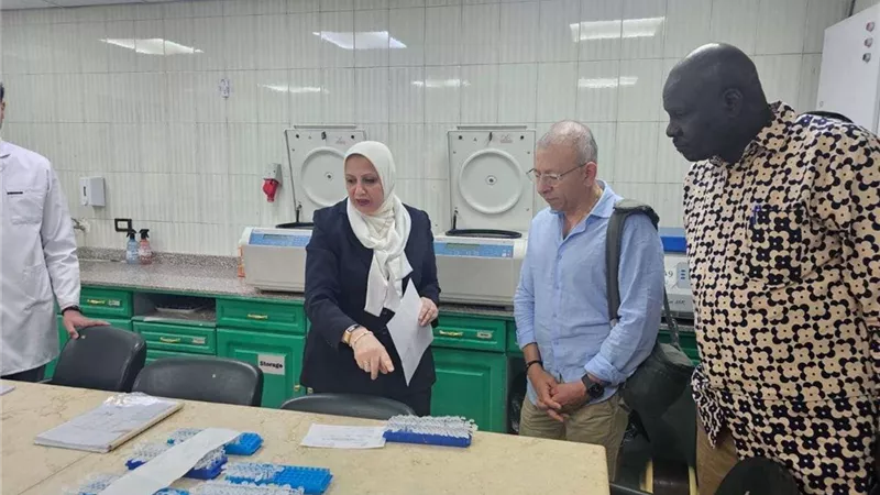 وفد وقاية النباتات الدولي يزور معامل مشروع مكافحة العفن البني في البطاطس