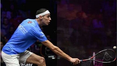 علي فرج في صدارة التصنيف العالمي للإسكواش