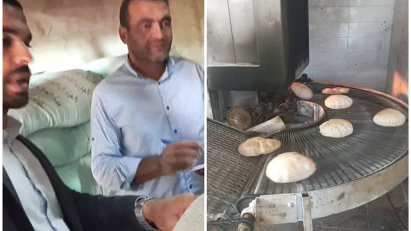 ضبط 8 أطنان دقيق مهرب قبل بيعها في السوق السوداء