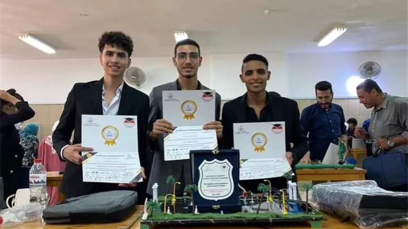 تأهل 4 مشاريع تخرج لطلاب جامعة أسيوط الجديدة التكنولوجية للمرحلة الثالثة في المسابقة الدولية