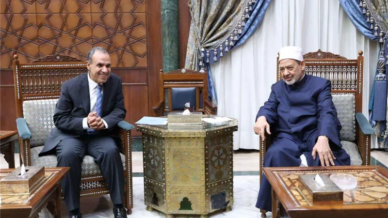 شيخ الأزهر يستقبل وزير الخارجية للتهنئة بنجاح جولته إلى جنوب شرق آسيا