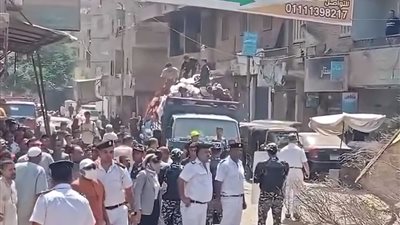 نائبة محافظ القليوبية تقود حملة إزالة إشغالات مكبرة بسوق بهتيم