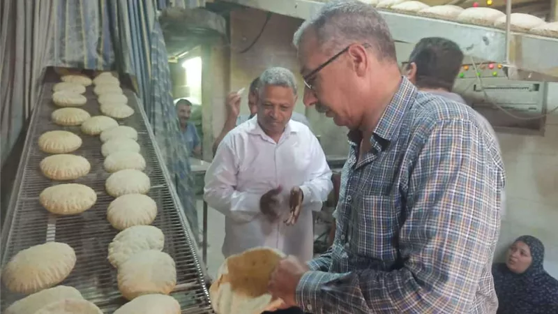 حملات تموينية مكبرة على الأسواق والمحال التجارية والمخابز بكفر الشيخ