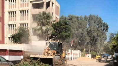 رفع تراكمات ومخلفات القمامة بشوارع مركزى بدر وحوش عيسى (صور)