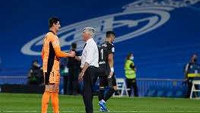 أنشيلوتي: كورتوا هو أفضل حارس مرمى في العالم حالياً