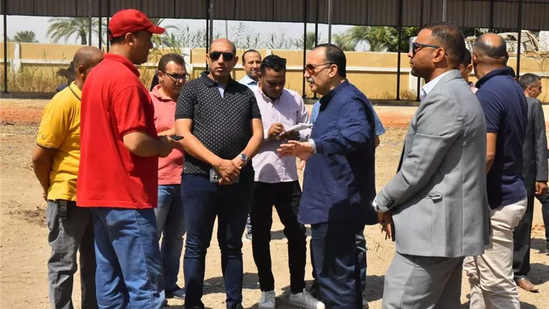 محافظ أسيوط يواصل متابعة أعمال تطوير الجراج المركزي للإنقاذ السريع بمنطقة عرب المدابغ