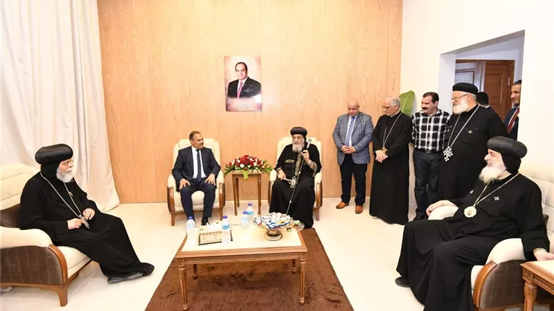 البابا تواضروس الثاني يدشن كنيسة القديسة رفقة وأولادها بالصالحية الجديدة
