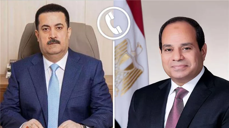السيسي ورئيس الوزراء العراقي يبحثان أخر تطورات العدوان على لبنان