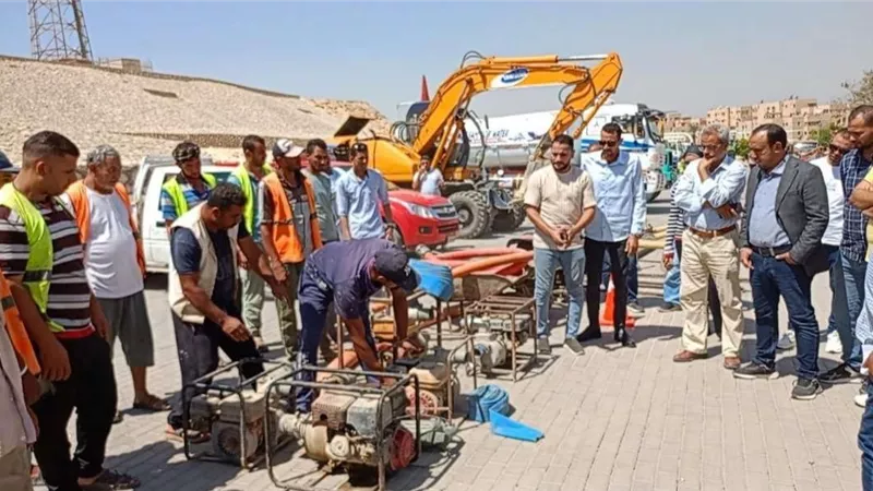 أجهزة المدن الجديدة تُكثّف من جاهزيتها للتعامل مع مياه الأمطار