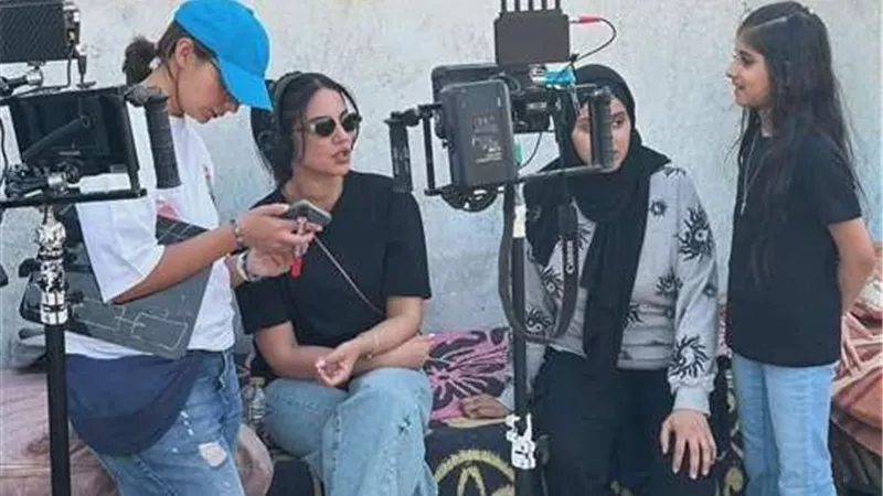 أوّل تجربة إخراجية لها..درة تُكشف عن البرومو الأوّل لفيلمها الوثائقي 