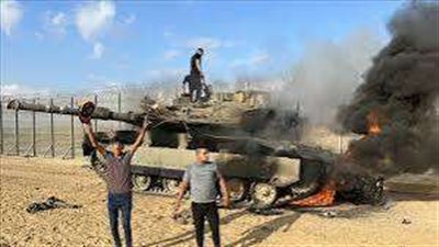 القسام تعلن تدمير دبابة إسرائيلية في جباليا شمال قطاع غزة