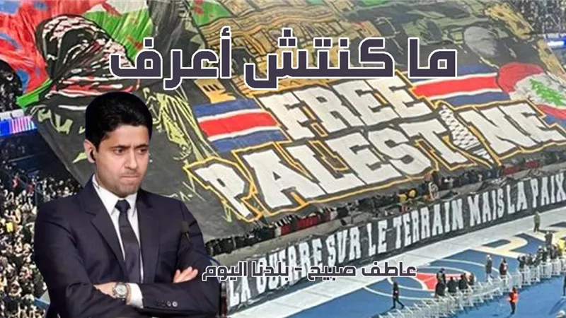 ناصر الخليفي يتبرأ من دعم جماهير باريس سان جيرمان لفلسطين في الدوري الأوروبي