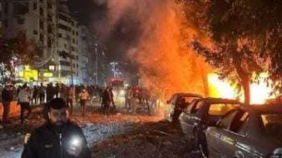 قصف إسرائيلي على بيروت يسفر عن ضحايا وحرائق في مار إلياس