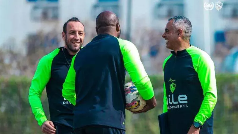 مران الزمالك.. جوميز يطمأن على مصابي الفريق قبل مواجهة المصري