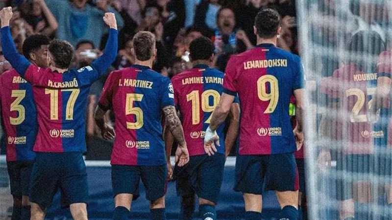 برشلونة يواصل الانتصارات في أبطال أوروبا على حساب بريست بثلاثية