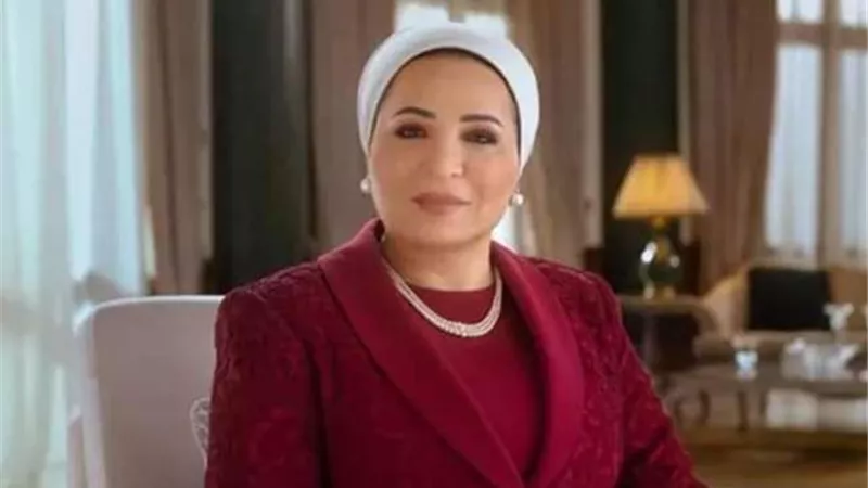 السيدة انتصار السيسي: فلسطين ستظل دائمًا قضية إنسانية نبيلة
