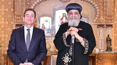 تواضروس يؤكد للسفير الفرنسي رفض الكنيسة القبطية التام لظاهرة المثلية