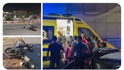 حادث انقلاب موتوسيكل بالشرقية يسفر عن إصابة ٤ أشخاص