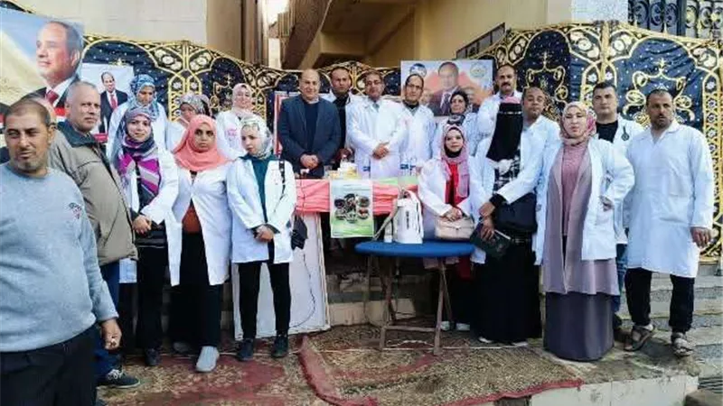 بيطري الشرقية ينظم قافلة بيطرية مجانية بقرية تليجة لدعم الثروة الحيوانية