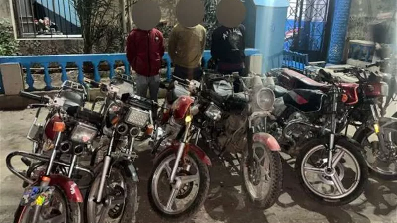 سقوط أخطر عصابة لسرقة الدراجات النارية في الدقهلية